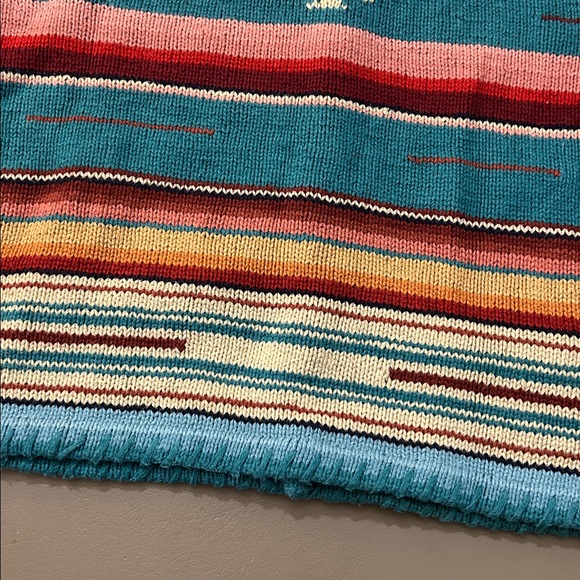 Incredible RARE Ralph Lauren Country VINTAGE cotton cardigan Southwest fits S M - Picture 12 of 12